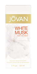 Jovan White Musk Eau de Cologne Spray, Enticing Cologne for Women, Vegan Formula, 59ml