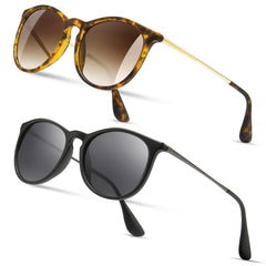 SUNGAIT Vintage Round Sunglasses for Women Men Classic Retro Designer Style