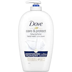 DOVE Care & Protect Moisturising Hand Wash, 100% sensitive skin friendly, Original, with ¼ moisturising cream, 500ml