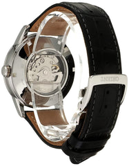 Orient RA-AK0010B10B Classic Sun and Moon Automatic Leather Watch for Men, Black/Silver