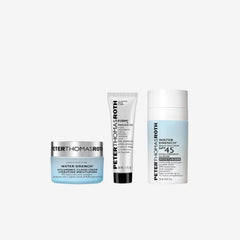 Peter Thomas Roth | Travel-Size FIRMx Peeling Gel, Water Drench Hyaluronic Cloud Cream Hydrating Moisturizer, Water Drench Broad Spectrum SPF 45 Hyaluronic Cloud Moisturizer