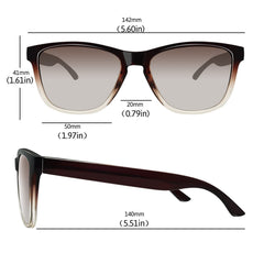 KANASTAL Polarized Sunglasses for Women, Classic Square Mens Sun Glasses, Lightweight Shades for Womens Outdoor 100% UV400 Protection Driving Fishing Golf Outdoor Activities