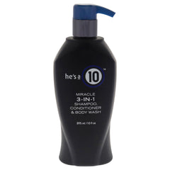 It's A 10 He's A 10 Miracle 3-In-1 Shampoo, Conditioner & Body Wash 295ml/10oz