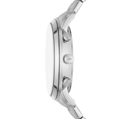 Fossil Men's Neutra Arabic Chronograph Stainless Steel Watch, Color: Silver/Blue Arabic (Model: FS6025)