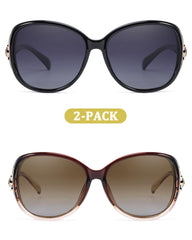 FIMILU Sunglasses for Women Trendy Polarized Sunglasses Oversized Big Sun Glasses Ladies Shades UV Protection