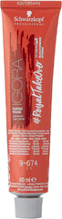 Schwarzkopf Professional Igora Royaltakeover Permanent Hair Colour Cream, No. 9-674 Extra Light Blonde Chocolate Copper, 60 ml,4045787405187