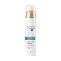 Ducray Melascreen Photo - Aging Night Cream - for Brown Spots, Wrinkles and Loss of Firmness In The Skin - Paraben-Free, Non Comedogenic - 50ml