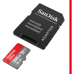 SanDisk Ultra microSDXC 256GB Memory Card with SD Adapter β Up to 150MB/s (SDSQUAC-256G-ASLMA)