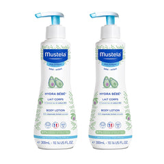 Mustela, Hydra Bebe Body Lotion with Organically Farmed Avocado, 300 ml, Pack of 2