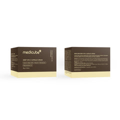 medicube Deep Vitamin C Golden Capsule Face Moisturizer - Liposome Capsules For Wrinkles, Skin Radiance - Transparent Gel for Glow Hydration - Korean Skin Care 1.94 oz