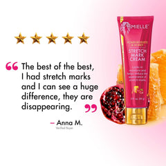 Mielle Organics Pomegranate & Honey Stretch Mark Cream, Sulfate and Paraben Free, 3 Ounces