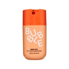 Bubble Skincare Deep Dive Alpha Hydroxy Acid + PHA Exfoliating Mask - Willow Bark Extract + Azelaic Acid - Gentle, Exfoliating Face Mask to Support Oil Reduction and Even Skin Tone (45ml), Pack Of 1