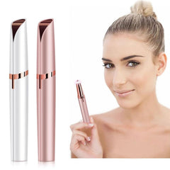 BONITA Multifunctional Electric Eyebrow Trimmer Pencil Portable Facial Painless Hair Removal for Face, Upper Lip, Chin, USB Rechargeable,Automatic Eyebrow Trimmer For Men And Women (ROSE GOLD-02)