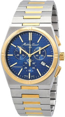 Mathey-Tissot Zoltan Chrono Chronograph Quartz Blue Dial Men's Watch H117CHBBU - Two-tone (Silver-tone and Gold)