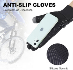 Excefore Winter Gloves for Men Women, Waterproof Gloves, Touch Screen Gloves, Windproof Warm Gloves for Work, Lightweight Thermal Gloves, Cold Weather Gloves for Driving Cycling Running Riding(L)