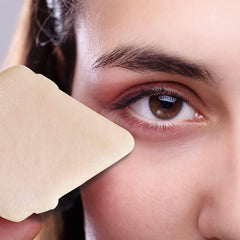 EVAOUXIU 2 Pcs Triangle Powder Puff for Face Powder, Soft Plush Setting Powder Puff, Velour Cosmetic Foundation Blender Sponge Beauty Makeup Tools (Pink&Nude)