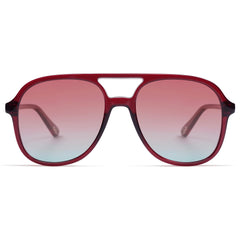 SOJOS Retro Vintage Polarized Sunglasses Double Bridge Brow Bar Square Aviators SJ2174