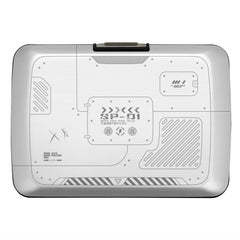 Aluminium Smart Case V2 Wallet - Metal Clasp - RFID Blocking Card Holder - Holds up to 10 Cards and Banknotes - Laser Engraved Space Case