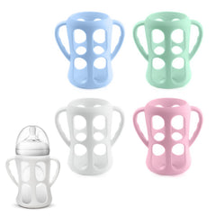 TEITEAI 4 Pack Silicone Sleeves for Philips Avent Glass Bottles 8oz, Silicone Bottle Sleeve Compatible with Avent Natural Glass Baby Bottles 8oz, Anti-Breakage Sleeves for Moms, BPA Free
