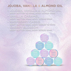 Baylis & Harding Jojoba, Vanilla & Almond Oil Body Scrub & Butter Discovery Gift Set - Vegan Friendly (Pack of 1)