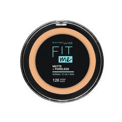 Maybelline New York Fit Me Matte and Poreless Powder, 128 Warm Nude, 12 gm
