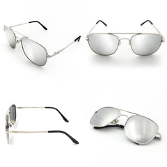 J+S Premium Military Style Classic Aviator Sunglasses, Polarized, 100% UV protection for Men Women