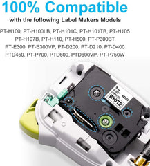 Label Kingdom TZe-231 Laminated Label Tape Compatible with Brother P-Touch 9mm