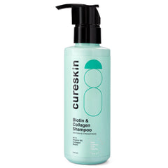 Cure Skin Glycolipids Shampoo with Vitamin B5, Biotin and Collagen: Strengthens Hair, Reduces Hair Loss and Repairs Damage (150ml)