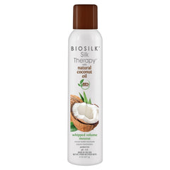 BioSilk Thickening Mousse with Natural Coconut Oil by Silk Therapy | Strong Hold for Men & Women | Natural, Soft Hair | Natural Ingredients | 277g