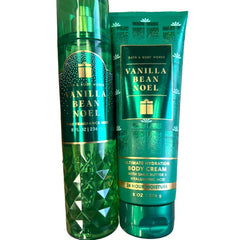 Bath & Body Works Fragrance Gift Sets (Vanilla Bean Noel Mist - Cream) Packaging Varies