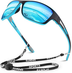 WEAROYO Polarized Sports Sunglasses for Men Women,Fishing Driving Rectangular Goggles UV400 Protection