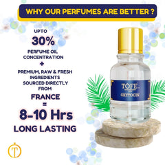 TOFE Oxytocin Eau De Parfum (EDP) for Women | Long-Lasting Luxury French Perfume | 30% Oil Concentration | Fresh Jasmine, Rose & Sandalwood Notes | Premium Floral Perfume for Women | 50ML