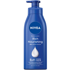 NIVEA Body Lotion for Dry to Very Dry Skin, Rich Nourishing, 5in1 Complete Care, 48H Intense Moisture, 2x400ml, Pack of 2