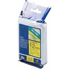 Brother TZe-631 Labelling Tape Cassette, 12 mm (W) x 8 m (L), Laminated, Brother Genuine Supplies - Black on Yellow