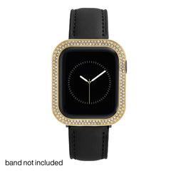 Anne Klein Premium Crystal Bumper, Compatible with Apple Watch, Seamless Fit, Easy Installation, Bumper for Apple Watch, Gold-Tone, 40mm, Elegant
