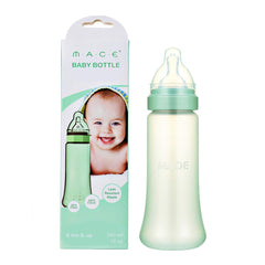 MACE CORPORATION aMACEing Zero Leak Baby Bottle with Anti-Colic Vent and Variable Flow, Leak-Proof 10oz 10 oz. Green BBYBTL10