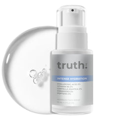 truth Intense Hydration Face Serum 30ml β Hyaluronic Acid 2%, Polyglutamic Acid 2%, Vitamin B5 2%, Peptides, Centella Asiatica 2%, Ceramides β Advanced Korean Skincare.