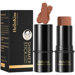 NIKITA.VIVI - Shimmer Stick Makeup Highlighter | Shimmer Cream Powder, Lasting Glow Finish Foundation Stick | Highlighter & Bronzer Pen, Face Brightens & Shades Pencil | Face Series | 6g (#06)