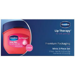 Vaseline, Rosy Lips, Lip Therapy.25 OZ, (Pack of 3)