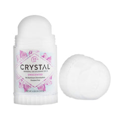 Crystal Essence Mineral Deodorant Stick- Unscented Body Deodorant With 24-Hour Odor Protection, Non-Staining & Non-Sticky, Travel Deodorant, Aluminium Chloride & Paraben Free, 4.25 FL OZ, Pack of 2