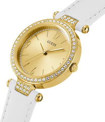 GUESS WOMEN'S WATCH GOLD TONE CASE QUARTZ