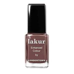 LONDONTOWN lakur Nail Polish Chip Resistant, Non Toxic, Conditions & Hydrates Nails Glossy Creamy Brown, Natural Charm, .40 fl oz