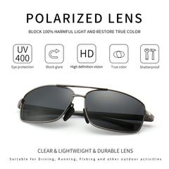 SUNGAIT Ultra Lightweight Rectangular Polarized Sunglasses UV400 Protection