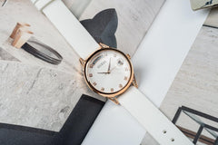 Guess Mini Aura GW0356L3 Ladies White Dial White Silicone Strap