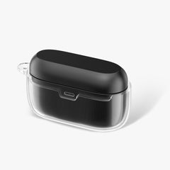 kwmobile Earphones Case Compatible with Technics EAH-AZ100 - Crystal TPU Two-Part Earbuds Case - Transparent