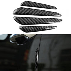 Folany Car Door Edge Guards, 4Pcs Car Bumper Body Protector Trim Guard, Universal Carbon Fiber Automotive Car Protection Door Anti-Collision Strips Trim Cover Stickers Fit for Most Car