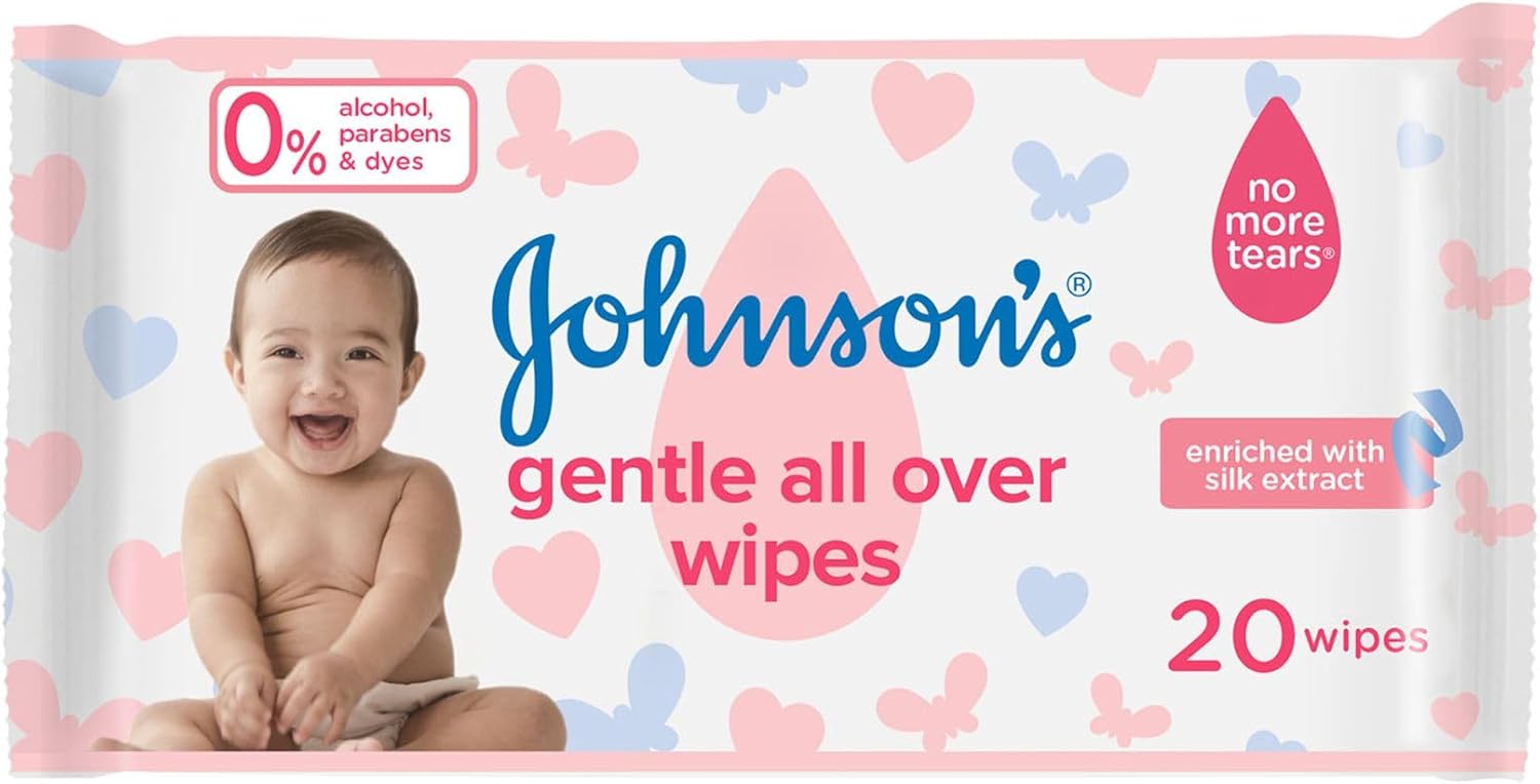 Johnson's Baby Wipes Gentle All Over, Soft and Soothing Baby