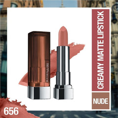 Maybelline New York Color Sensational Lipstick, Lip Makeup, Matte Finish, Hydrating Lipstick, Nude, Pink, Red, Plum Lip Color, Clay Crush, 0.15 oz; (Packaging May Vary)