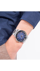 GUESS BR SLV CS W/P SLV TR/TEXTURED GRADIENT BLUE DL/BR/P SLV & RS GLD BRCT