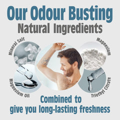 Salt of the Earth - Natural Deodorant Roll On for Men - Certified 100% Natural Origin Ingredients - Vegan, Long Lasting Protection, Leaping Bunny Approved - Made in the UK - Vetiver & Citrus - 75ml